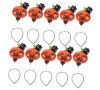 ERINGOGO 10pièces Lot de Serre-têtes Citrouille Halloween Bandeaux Chat Noir Accessoires Cheveux Déguisement Fête