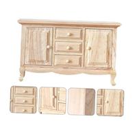 ERINGOGO 12, Armoire Miniaturisée Lisse et Compacte, Modèle de Meuble Artisanal pour Maison de Poupée, Décoratif et Accessoire de Collection