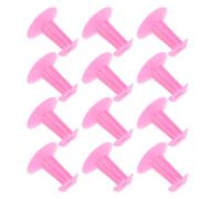 ERINGOGO 12 Pcs Repose-Doigts pour Nail Art en Plastique Rose Support Anti-Vibrations pour Faux Ongles Présentoir D’Entraînement Polyvalent pour Capsules Outil Pratique pour Manucure et