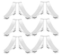 ERINGOGO 12 Pièces Clips D'étagère en Aluminium Crochets de Support | Clayette Frigo, Structure Simple, Installation Facile, Usage Longue Durée