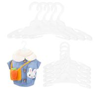 ERINGOGO 12 Pièces Lot de Mini Cintres pour Vêtements de Poupées Accessoires Maison Poupée Solides et Adaptés pour Penderie Poupon Dimitation