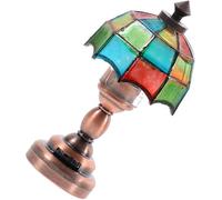 ERINGOGO 12 pour Maison de Poupée Abat-Jour Parapluie Semi-Transparent Métal et Plastique Hauteur 48 CM Décoration Miniature