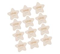 ERINGOGO 12pièces Disques De Photo Pour Bébés De Cartes Bois Étoile à Double Face Pour Suivi Mensuel De Croissance Accessoire Photo Mémorable Pour Filles Et Garçons