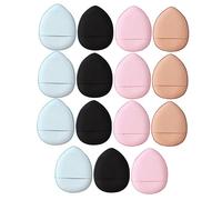 ERINGOGO 15 Pièces Applicateurs de Maquillage Miniatures en Polyuréthane, Poudre à Mélanger Portable et Facile à Nettoyer, Houppettes pour Visage et Fond de Teint, Usage Sec et Humide