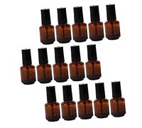 ERINGOGO 15 Pièces Flacons Vernis à Ongles Verre Vides avec Pinceau pour Stockage Cosmétique Transparent sans Fuite