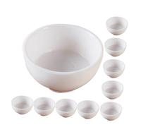 ERINGOGO 15 pièces Lot de Mini Ronds Plastique pour Maison de Poupée Accessoires Réalistes pour Décoration Miniature et Jeu Cadeau pour Collectionneurs