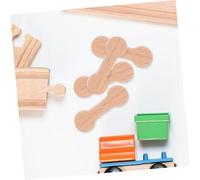ERINGOGO 16 Pièces Connecteurs de Voies Bois pour Train Adaptateurs Stables et Faciles à Assembler pour Circuits Bois Compatibles avec et