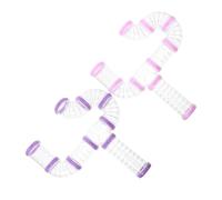 ERINGOGO 16 Pièces Kit de Tunnels pour Hamster Accessoires de Cage Transparents Tube de Jeu pour Petits Rongeurs Facile à Nettoyer Espace Sécurisé
