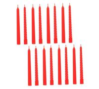 ERINGOGO 18 Pièces Bougies Miniatures Rouges en Plastique pour Maison de Poupée Accessoires Décoratifs et Scène Mini-Décorations pour Loisirs Créatifs et Mises en Scène