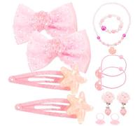 ERINGOGO 1ensemble Bijoux Pour Garçon Fille Collier Bracelet Boucles Oreilles Accessoires De Mode Princesse Décorations Pour Filles Pour Jeux De Rôle Anniversaires