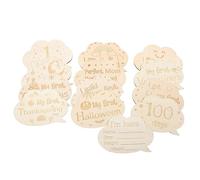 ERINGOGO 1ensemble Cartes Pour Set De Cartes De Jalons Et Souvenirs De Naissance Accessoire Photo Pour Parents Et Maternité Double Face Avec Gravure Pour Capturer