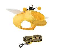ERINGOGO 1ensemble Et Laisse pour Chiens avec Motif Abeille Accessoires pour Chiens De Moyenne Confortable Et Pratique pour Et Entraînement