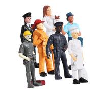 ERINGOGO 1Ensemble Figurines Miniatures Réalistes pour de Modèle de Personnage de Pompiers Travailleurs et Facteurs Décorations pour Maquettes et Scènes Miniature