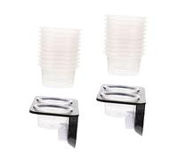 ERINGOGO 1Ensemble Mangeoires à Reptiles avec Ventouse Plat de Nourriture et Bol à Eau pour Gecko Lézard et Tortue Accessoires pour Vivarium et Aquariums Couleur