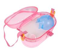 ERINGOGO 1ensemble Transporteur Extérieur pour Hamster Et Animal avec Nourrisseur Et Cage Portable Et Respirante pour Et Activités Plein Air
