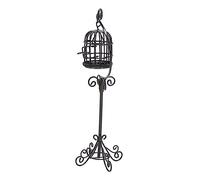 ERINGOGO 1pièce Mini Cage à Oiseaux Décorative avec Support Accessoire pour Maison Miniature Et Modèles Extérieurs pour Bricolage Et Décor Photographique