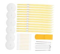 ERINGOGO 2 ensembles Kit Bougies Oreilles Cire Abeille avec Disques Protection Aromathérapie pour Nettoyage et Soin des Oreilles à Domicile Cônes Sécurisés Anti-goutte