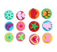 ERINGOGO 2 Ensembles Set de Encreurs DIY pour Garçon Fille Outils de Dessin Graffiti Amusants Plastique et EVA Éducatif avec Motifs Variés Cadeau Créatif pour Filles et Couleur Aléatoire