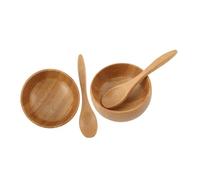 ERINGOGO 2 ensembles Set Naturel en Bois pour Masque Facial DIY Mélangeur Écologique avec Adapté pour Soins Du Visage à Domicile et Salons de Beauté