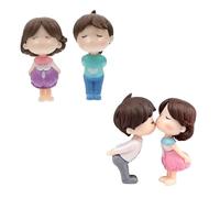 ERINGOGO 2 Ensembles Statuette Décorative de Couple en Ornement Adorable