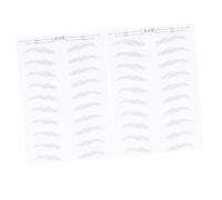 ERINGOGO 2 Feuilles Sourcils Autocollants Simulation Poils Imperméables Maquillage Pratique et Forme Personnalisée