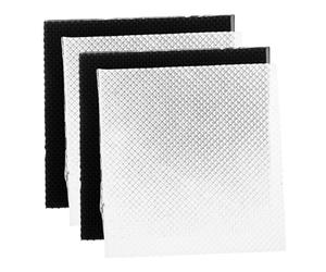 ERINGOGO 2 paires Coussinets Talon Antidérapants pour Femmes Patches de Réparation Talons Carrés Silencieux Garnitures Semelles Chaussures Résistantes à l’Usure Remplacement Noir et