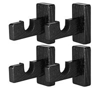 ERINGOGO 2 Paires Support Mural pour Crosses de Hockey Bois Organiseur et Porte-Crosses Robuste pour Rangement et Affichage pour Maison Garage et Salle de Sport