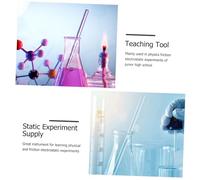 ERINGOGO 2 Paquets Bâtons Électrification par Frottement avec Soie Kit Matériel Expérimentation Physique Portable pour Cours de Physique
