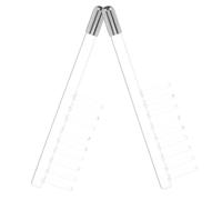 ERINGOGO 2 Pièces Accessoire Verre pour Baguette Haute Fréquence Transparent Non Conducteur pour Soin Visage et Croissance Cheveux Compatible Électrode Peigne