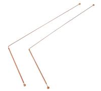 ERINGOGO 2 Pièces Baguettes de Radiesthésie Cuivre de Baguettes Flexibles pour Détection Portable Objets Enfouis