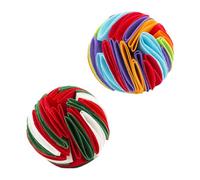 ERINGOGO 2 pièces Balle de Jeu Enrichissement pour Chiens Entraînement Olfactif Feutre Interaction Mentale et Physique Lent Nourrissage pour Animaux de Compagnie Couleurs Lumineuses