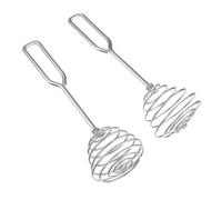 ERINGOGO 2 pièces Batteurs à Œufs Inox Ustensiles de Cuisine pour Fouetter et Mélanger Rapidement Ergonomiques et Résistants Rouille Outils de Cuisine pour Pâtisserie et Cuisson