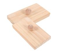 ERINGOGO 2 Pièces Blocs de Sable Bois pour Percussion Garçon Fille Instrument Orff Éducatif Surface Lisse et Sûr Rythmique Facile à Apprendre