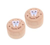 ERINGOGO 2 Pièces Boîte à Dents de Lait pour Garçon pour Fille Organisateur de Souvenirs Protection des Dents de Garçon de Fille Rangement Perdue