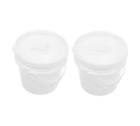 ERINGOGO 2 Pièces Boîte à Lingettes avec Couvercle Étanche Grand Seau Plastique pour Voiture et Maison Distributeur Pratique pour Lingettes Humides Support de Rangement