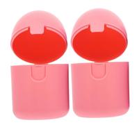ERINGOGO 2 pièces Boîte de pour Vapeur Au Micro- Boîte de Rangement Hygiénique pour Articles Personnels Féminins Organisateur Compact Rose