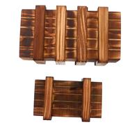 ERINGOGO 2 pièces Boîte Puzzle Secrète Bois Casse-tête Éducatif pour Garçon Fille et Adultes Coffret Cadeau Ludique pour Cartes et Trésors Intelligence pour Jeu Éducatif Garçon Fille