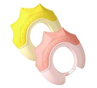 ERINGOGO 2 pièces Bonnet Bain Garçon Fille Réglable Silicone Chapeau Garçon Fille Éclaboussures Protège Yeux et Oreilles Ajustable et Facile à Nettoyer