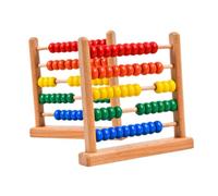 ERINGOGO 2 pièces Boulier Bois pour Garçon Fille Calculateur Traditionnel à Barres Outil Éducatif Ludique pour Apprentissage des Mathématiques et Coordination Main Œil