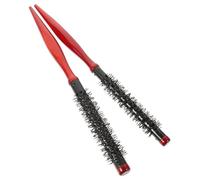 ERINGOGO 2 pièces Brosse Ronde Poils de Sanglier pour Brushing Manche Bois Brosse Volumisante pour Coiffage et Séchage Au Sèche Cheveux Lot
