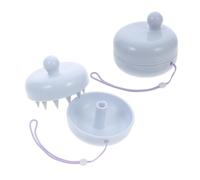 ERINGOGO 2 pièces Brosse Shampooing Silicone Douce avec Couvercle Amovible et Lanière Suspendue Massage Apaisant Du Chevelu et Exfoliation Brosse Massante pour Soins Capillaires