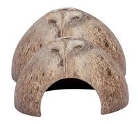 ERINGOGO 2 pièces Cachette pour Reptiles Petite Décoration Terrarium Coquille de Noix Naturelle Abri Décoratif Frais et Sombre pour Tortue Lézard Gecko et Araignée Lot