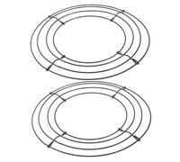 ERINGOGO 2 Pièces Cadre Métallique Cercle pour Couronne DIY Support Anneau Décoratif pour Mariage et Noël Kit pour Décoration Murale et Porte Extérieure