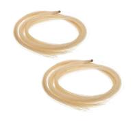 ERINGOGO 2 pièces Cheveux Archet de Violon Naturels Crin de Cheval Blanc pour Réparation et Remplacement Accessoires Instruments Durables et Faciles à Utiliser