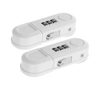 ERINGOGO 2 Pièces Child Safety Cabinet Door Verrou Placard Code Freezer Door Lock with Password White Abs