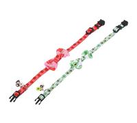 ERINGOGO 2 pièces Collier pour Animaux Coton avec Nœud et Clochette de Pastèque Avocat Collier pour et Chiens et Confortable