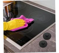 ERINGOGO 2 pièces Coussinets Caoutchouc Résistants Chaleur pour Brûleurs de Cuisinière à Gaz Accessoires pour Protection et Décoration des Boutons de Commande Lot