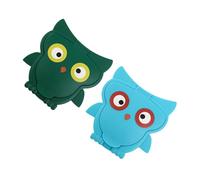 ERINGOGO 2 pièces Couvercles de Lingettes Réutilisables pour Garçon Fille Accessoires de Protection Motif Hibou Cartoon Bleu et Vert Maintien de Humidité et Fraîcheur