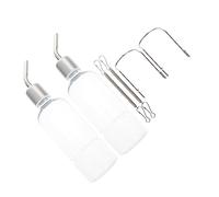 ERINGOGO 2 pièces Distributeur Eau Suspendu pour Petits Animaux Bouteille Antidéversement Plastique pour Cochons et Chinchillas Lot de Facile à Installer et Transparent