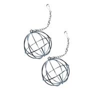 ERINGOGO 2 pièces Distributeur Suspendu pour Lapin Acier Inoxydable Balle Porte Herbe Multifonction Antirouille pour Alimentation Intérieure et Extérieure Support Économiseur Espace pour